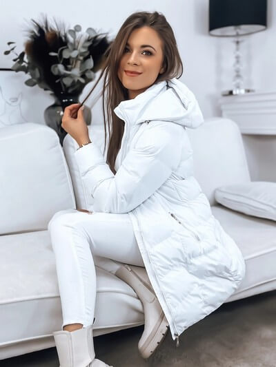Modele de Geci Albe de Dama pentru Iarna Online Modele de Geci Albe de Dama pentru Iarna Online