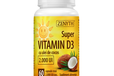 Super Vitamina D3 cu ulei de cocos