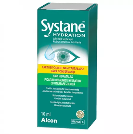Picaturi oftalmice fara conservanti Systane Hydration