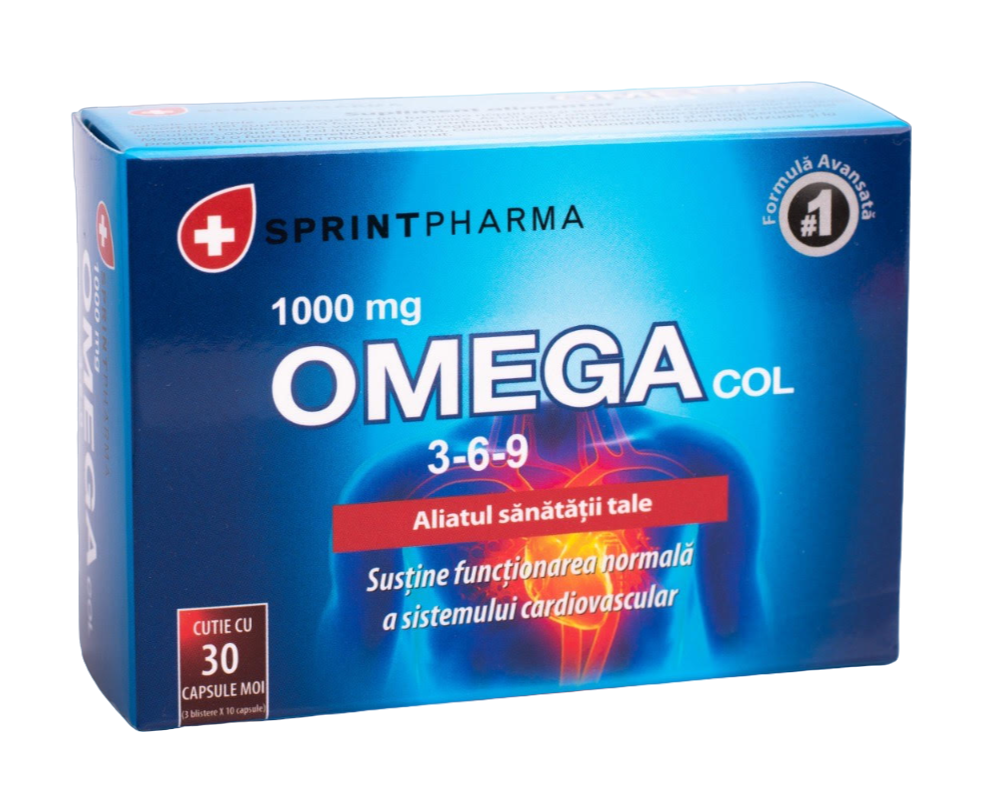 Supliment alimentar pentru reglarea colesterolului Omega col 3-6-9