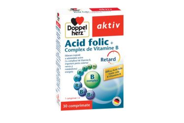 Doppelherz Aktiv Acid Folic + Complex de Vitamine B x 30 Tablete
