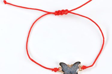 Bratara martisor cu fluture mov