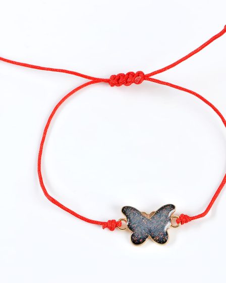 Bratara martisor cu fluture mov
