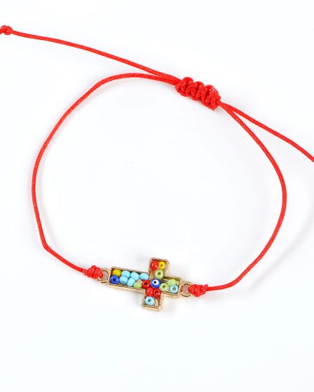 Bratara martisor cu pandantiv cruce