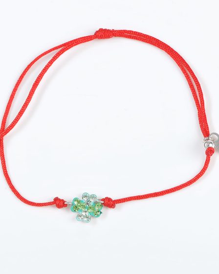 Bratara martisor cu trifoi verde