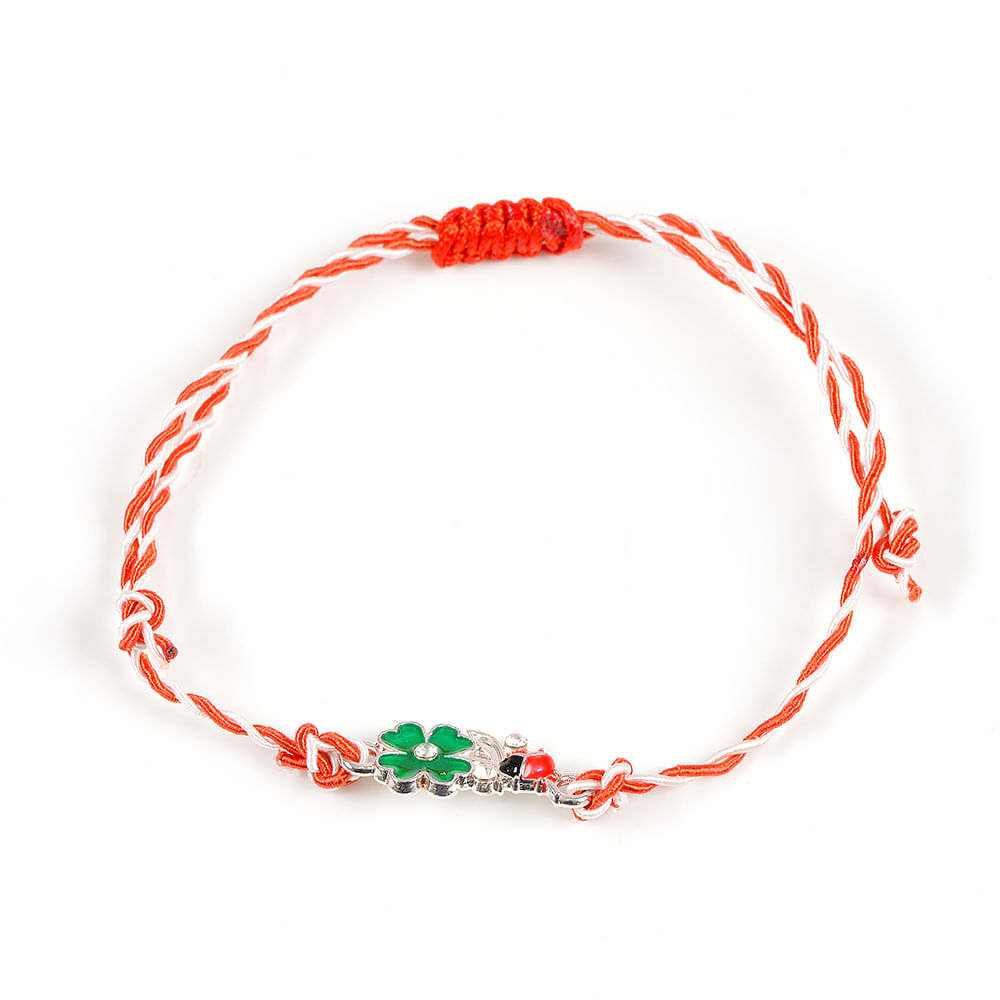 Bratara martisor cu trifoi verde