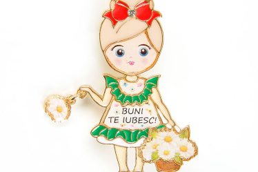 Brosa martisor BUNI TE IUBESC
