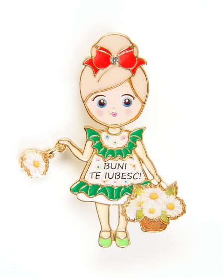 Brosa martisor BUNI TE IUBESC