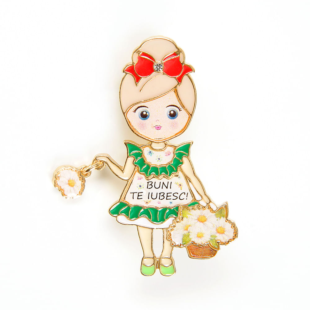 Brosa martisor BUNI TE IUBESC