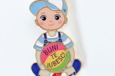 Brosa martisor Buni te iubesc