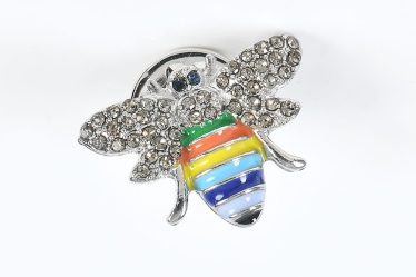 Brosa martisor albina multicolora