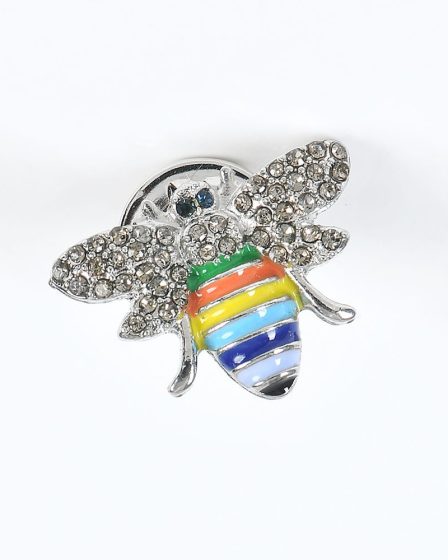 Brosa martisor albina multicolora
