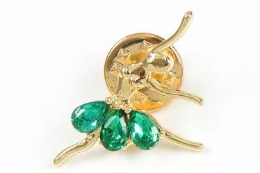 Brosa martisor balerina cu fusta verde