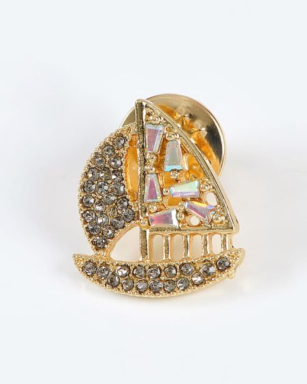 Brosa martisor barca aurie