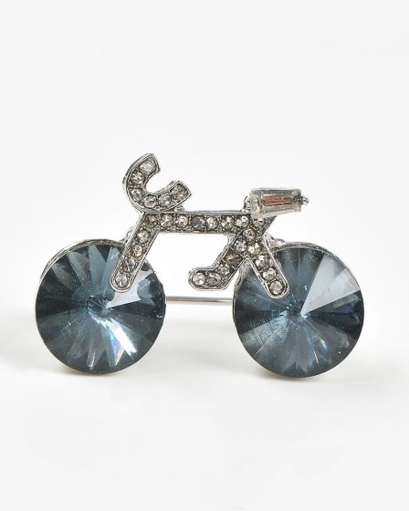 Brosa martisor bicicleta albastra