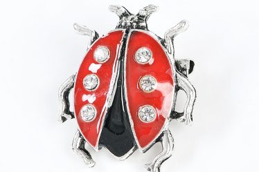 Brosa martisor buburuza rosie