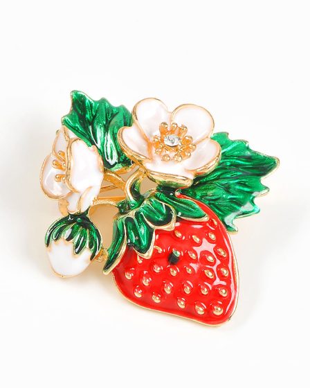 Brosa martisor capsuna