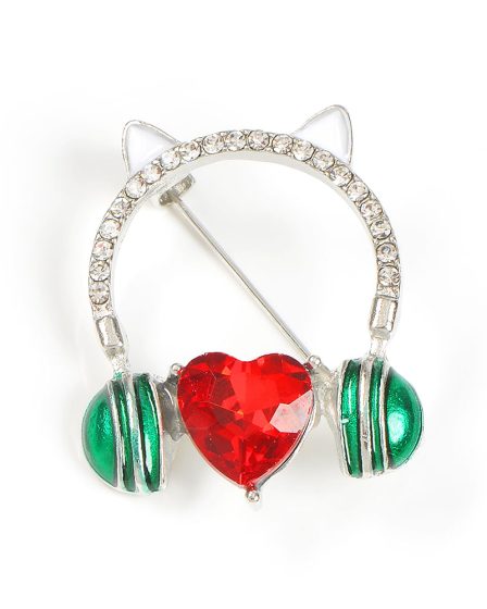 Brosa martisor casti muzicale