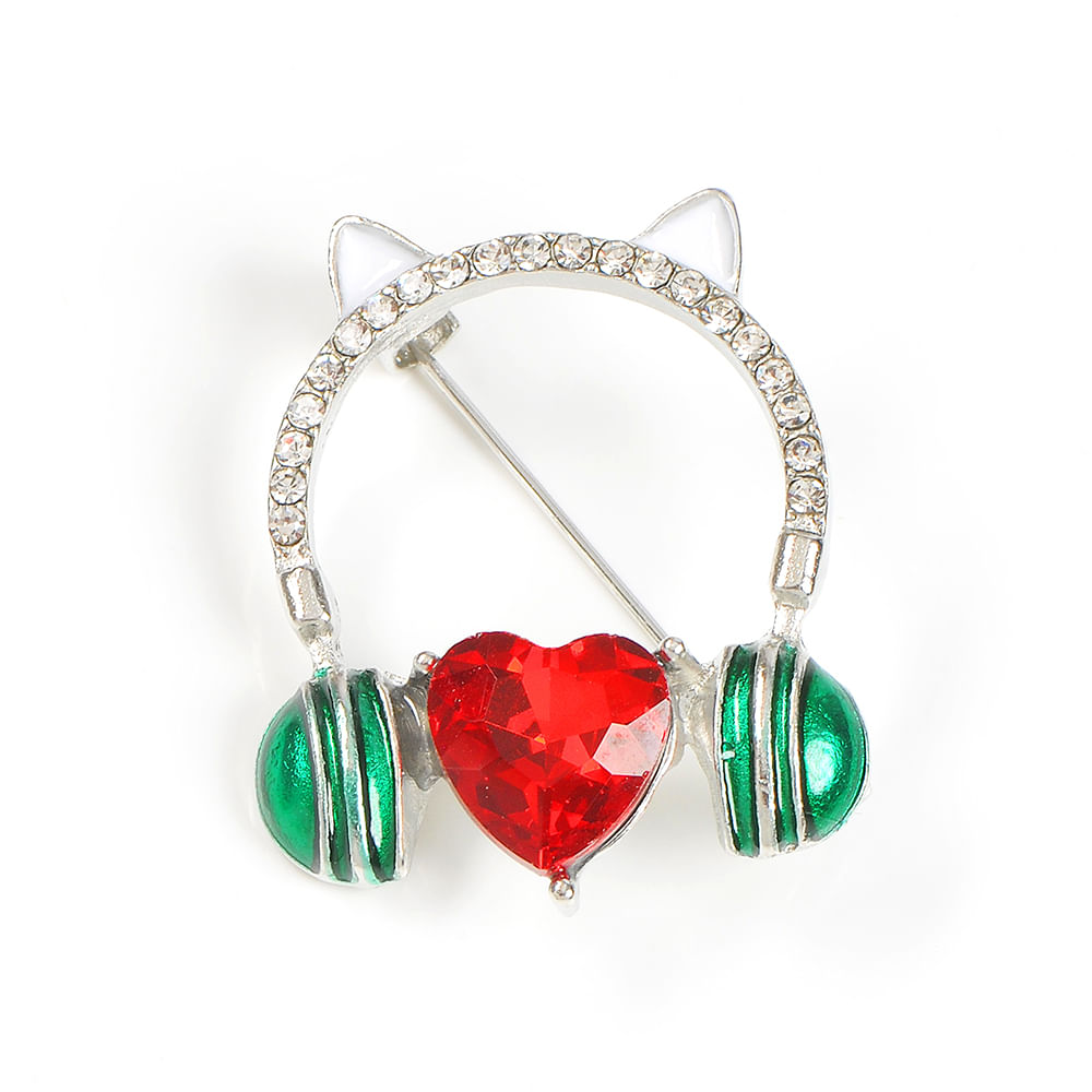 Brosa martisor casti muzicale