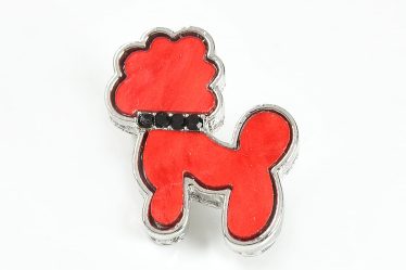 Brosa martisor catel rosu