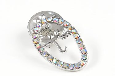 Brosa martisor chip cu pietre multicolore