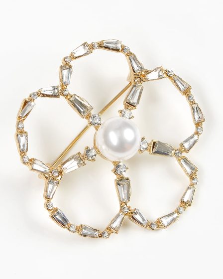 Brosa martisor contur floare