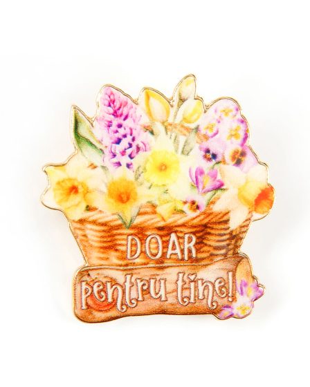 Brosa martisor cu mesaj: Doar pentru tine!