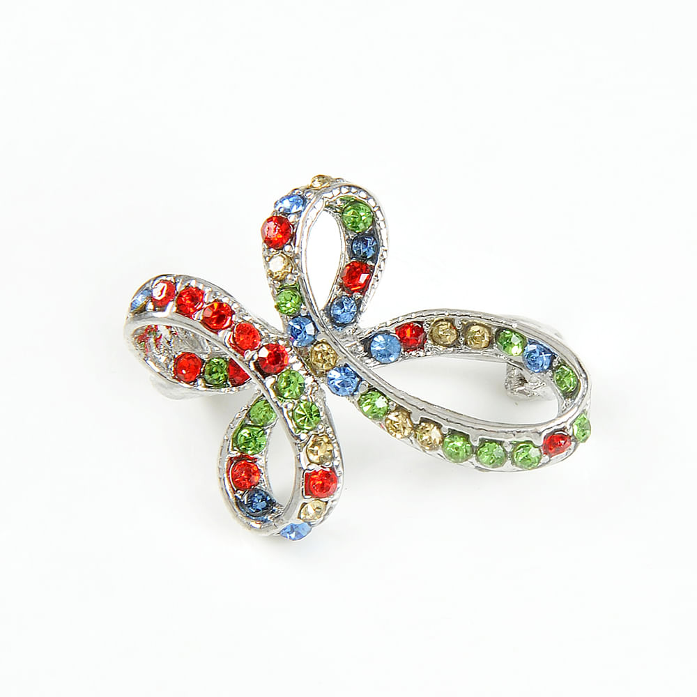 Brosa martisor cu pietre multicolore