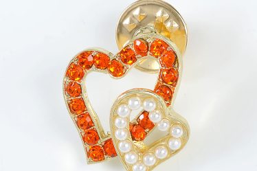 Brosa martisor doua inimi