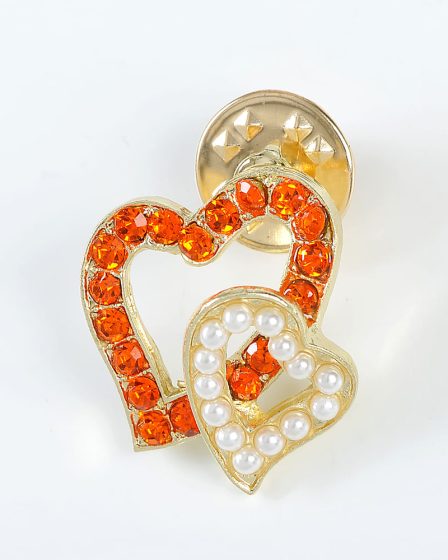 Brosa martisor doua inimi
