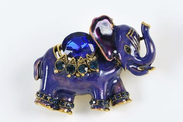 Brosa martisor elefant mov