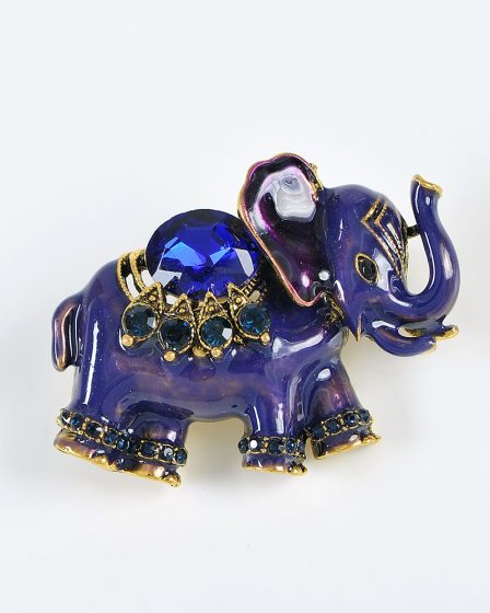 Brosa martisor elefant mov
