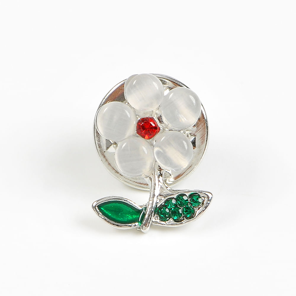 Brosa martisor floare alba