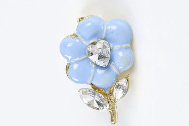 Brosa martisor floare bleu