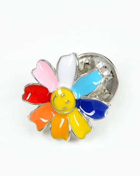Brosa martisor floare cu petale multicolore