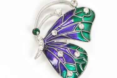 Brosa martisor fluture cu aripi multicolore