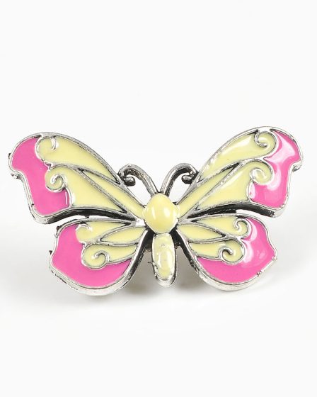 Brosa martisor fluture cu aripi roz