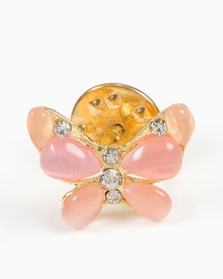 Brosa martisor fluture cu aripi roz