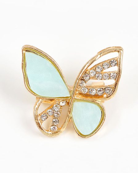 Brosa martisor fluture cu aripi sidefate