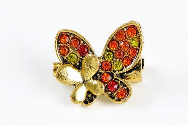 Brosa martisor fluture cu floare