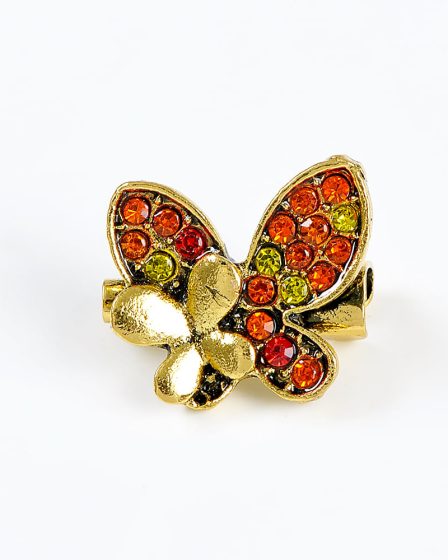 Brosa martisor fluture cu floare