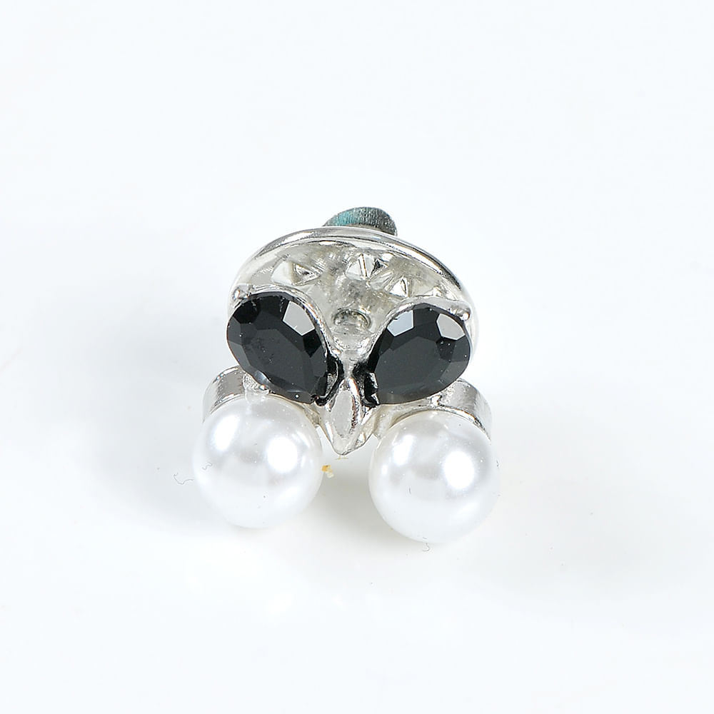 Brosa martisor fluture cu pietre negre