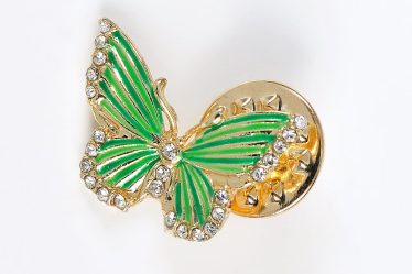 Brosa martisor fluture verde