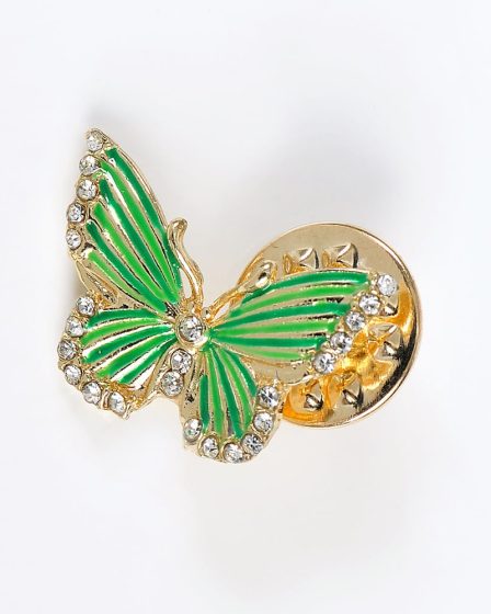 Brosa martisor fluture verde