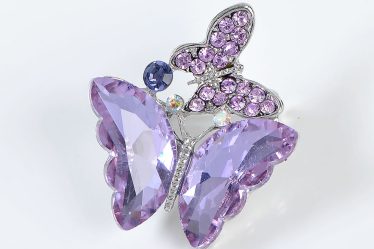 Brosa martisor fluturi mov