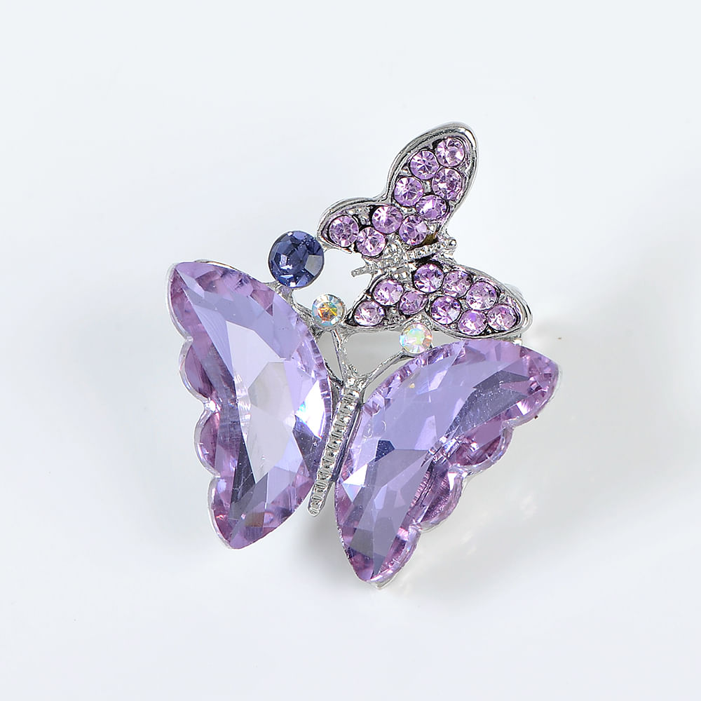 Brosa martisor fluturi mov