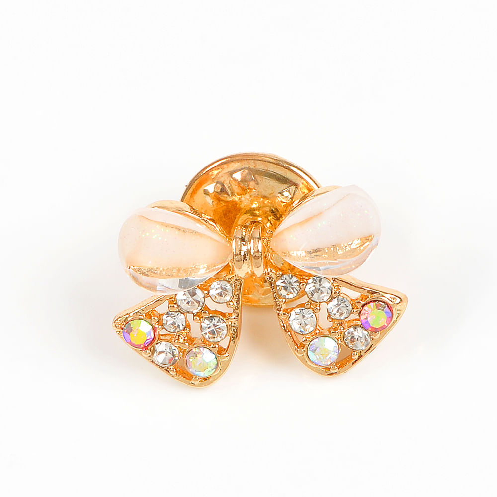 Brosa martisor funda aurie cu pietre