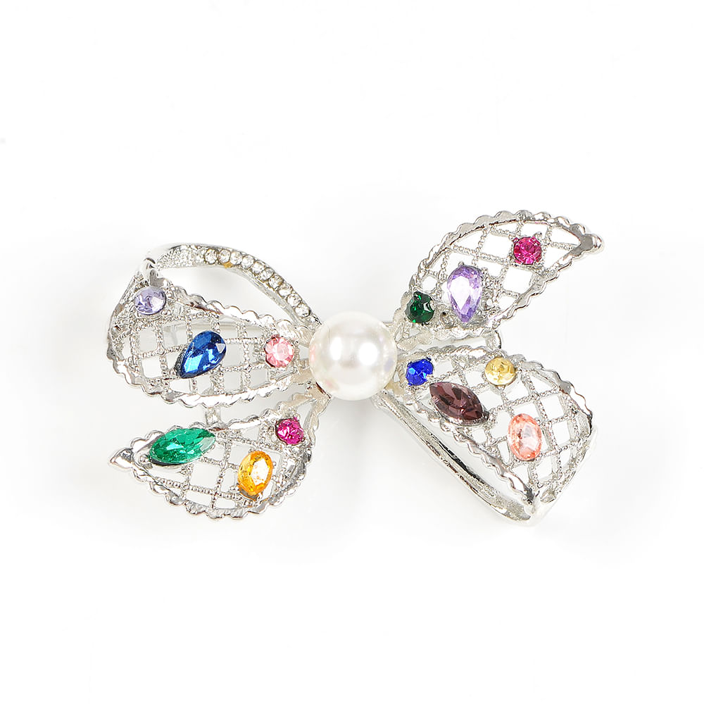 Brosa martisor funda decorata cu pietre multicolore