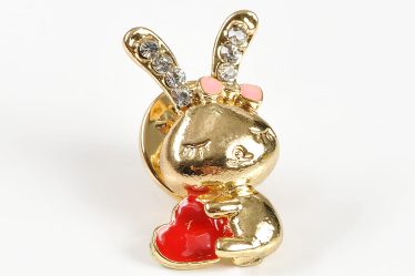 Brosa martisor iepuras auriu