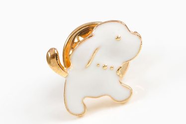 Brosa martisor iepure alb